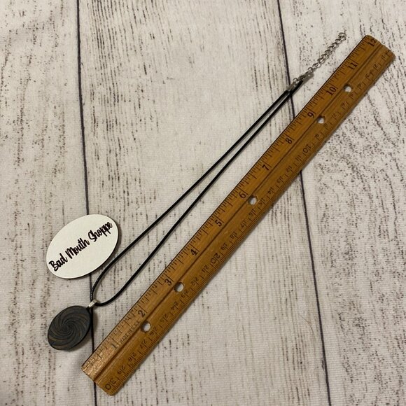 *Scenery Bags Recycled Broadway BEETLEJUICE Netherworld Swirl Necklace - Picture 4 of 5